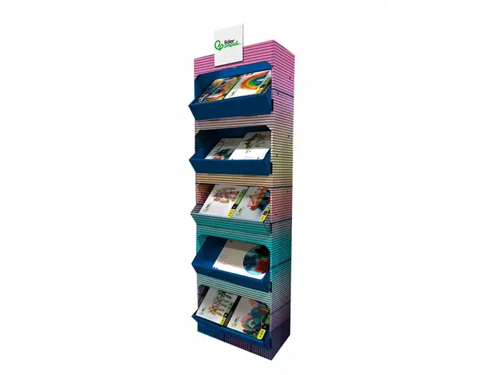 Liderpapel Expositor de Suelo para Trabajos Manuales con 160 Unidades Surtidas 35x180x56 cm