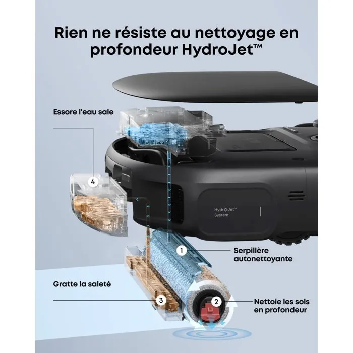 Eufy Omni C28 Robot Aspirador y Fregona HydroJet Autolimpiante 15000 Pa Antienredos Eufy Omni C28 Robot Aspirador y Fregona HydroJet Autolimpiante 15000 Pa Antienredos