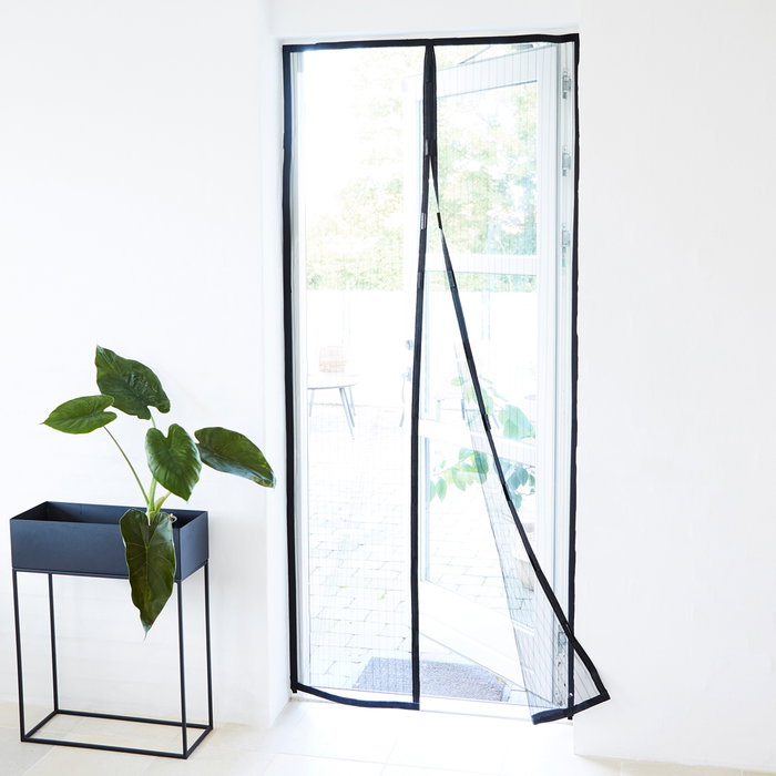 Day Mosquitera Puerta 100x210 cm para Mantener Insectos Fuera con Imanes y Velcros Autoadhesivos