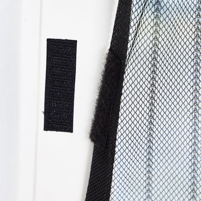 Day Mosquitera Puerta 100x210 cm para Mantener Insectos Fuera con Imanes y Velcros Autoadhesivos
