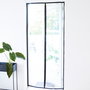 Day Mosquitera Puerta 100x210 cm para Mantener Insectos Fuera con Imanes y Velcros Autoadhesivos