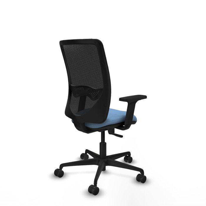 PIQUERAS Y CRESPO Silla de oficina Zulema, Mecanismo Sincro, Tela Azul cielo y Malla Negra PIQUERAS Y CRESPO Silla de oficina Zulema, Mecanismo Sincro, Tela Azul cielo y Malla Negra