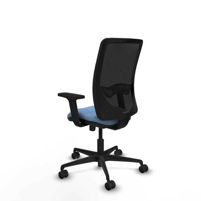 PIQUERAS Y CRESPO Silla de oficina Zulema, Mecanismo Sincro, Tela Azul cielo y Malla Negra PIQUERAS Y CRESPO Silla de oficina Zulema, Mecanismo Sincro, Tela Azul cielo y Malla Negra