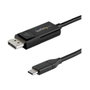 StarTech.com Cable USB-C a DisplayPort 1.4 Bidireccional 1m Negro