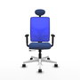 PIQUERAS Y CRESPO Silla de oficina Motilla Azul con mecanismo Sincro/Traslack