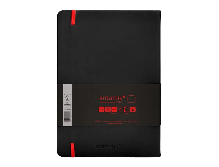 Antartik Cuaderno Antartik Notes Tapa Dura A5 Hojas Lisas Negro y Rojo Antartik Cuaderno Antartik Notes Tapa Dura A5 Hojas Lisas Negro y Rojo