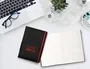 Antartik Cuaderno Antartik Notes Tapa Dura A5 Hojas Lisas Negro y Rojo