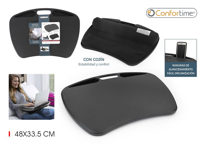 Confortime Soporte Plástico Portátil Cojín, Dimensiones: 47.8 cm (Largo) x 33.6 cm (Ancho) x 6.3 cm (Alto) (6 Unidades) Confortime Soporte Plástico Portátil Cojín, Dimensiones: 47.8 cm (Largo) x 33.6 cm (Ancho) x 6.3 cm (Alto) (6 Unidades)