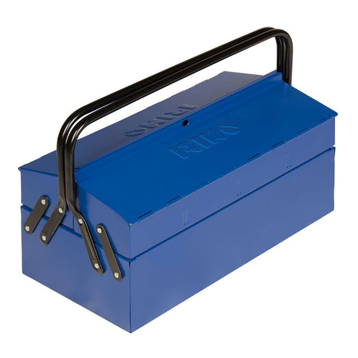 Irimo Caja portaherramientas 400 x 210 x 190 mm con 2 asas y 3 bandejas