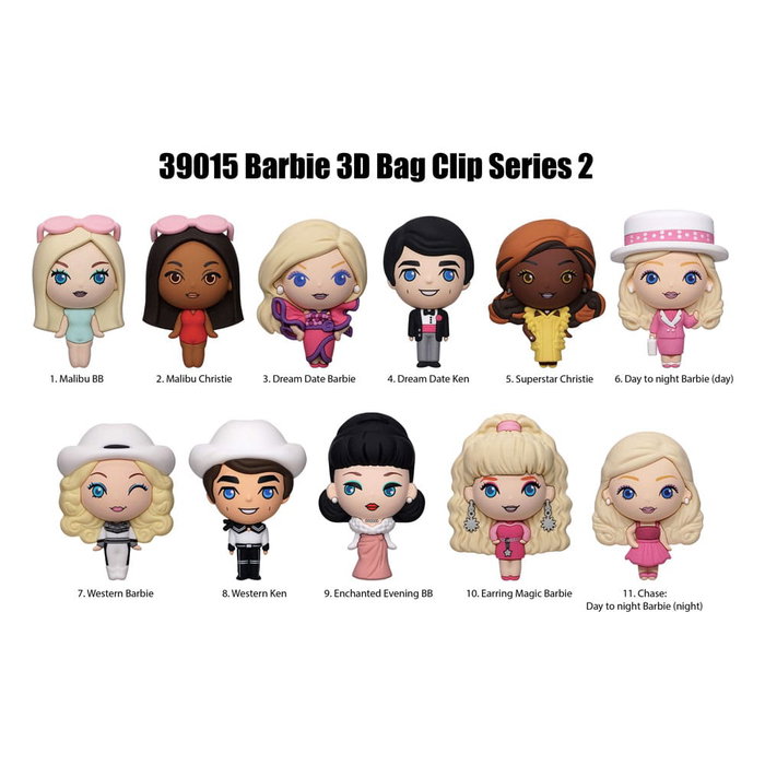 Barbie 3D Colgantes Peluche Expositor Serie 2 (24) Barbie 3D Colgantes Peluche Expositor Serie 2 (24)