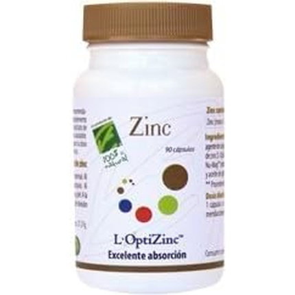 CIEN POR CIEN NATURAL Zinc 90 cápsulas