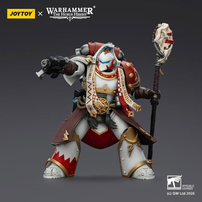 Joy Toy (CN) Warhammer 40,000 White Scars Stormseer Consul con Force Staff y Bolt Pistol de 12 cm