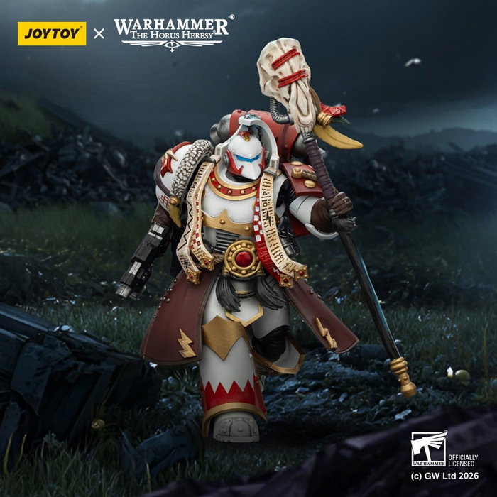 Joy Toy (CN) Warhammer 40,000 White Scars Stormseer Consul con Force Staff y Bolt Pistol de 12 cm