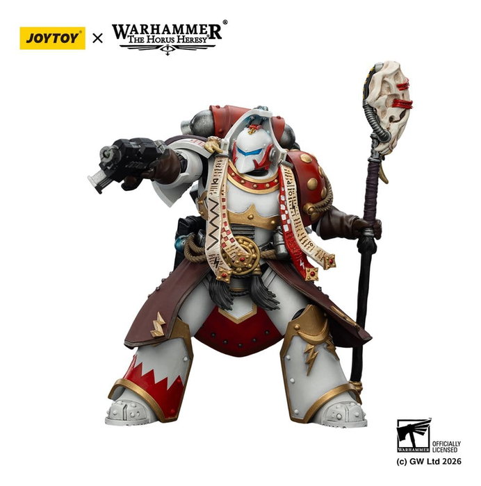 Joy Toy (CN) Warhammer 40,000 White Scars Stormseer Consul con Force Staff y Bolt Pistol de 12 cm