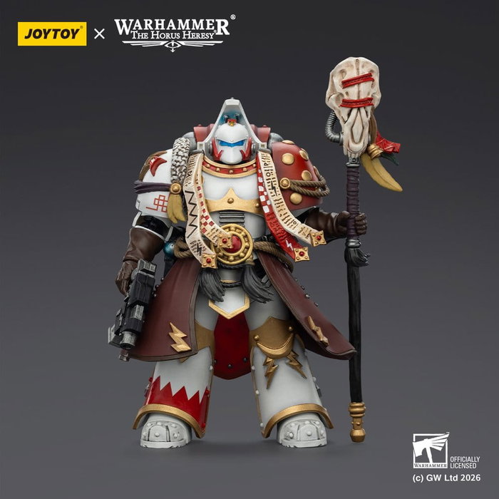 Joy Toy (CN) Warhammer 40,000 White Scars Stormseer Consul con Force Staff y Bolt Pistol de 12 cm