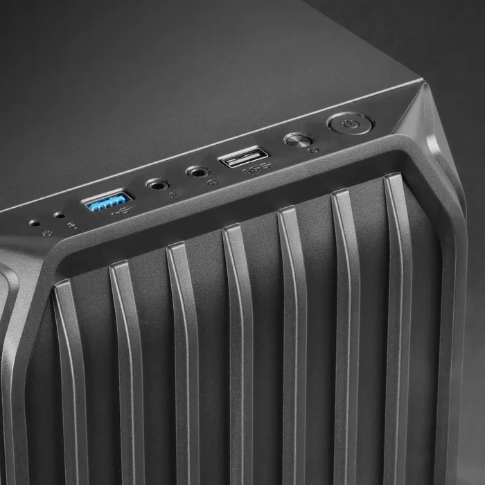 Mars Gaming MC-S2 Caja de Ordenador Gaming Mini-Torre Compacta - 2 Ventiladores FRGB Incluidos, Ventana Lateral, Compatible Micro-ATX/Mini-ITX, Refrigeración Líquida 240mm, Negro