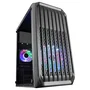 Mars Gaming MC-S2 Caja de Ordenador Gaming Mini-Torre Compacta - 2 Ventiladores FRGB Incluidos, Ventana Lateral, Compatible Micro-ATX/Mini-ITX, Refrigeración Líquida 240mm, Negro