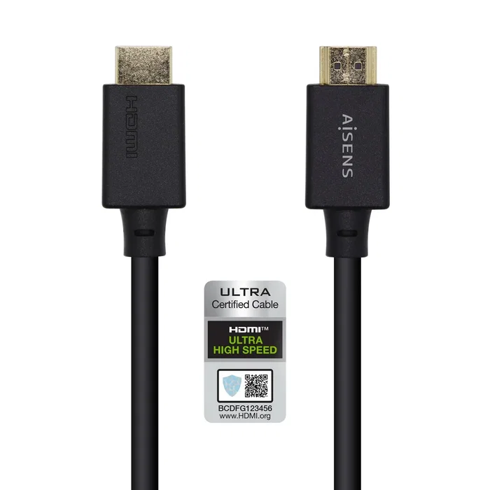Aisens Cable HDMI V2.1 Ultra Alta Velocidad 8K 48Gbps 1,0m Negro Aisens Cable HDMI V2.1 Ultra Alta Velocidad 8K 48Gbps 1,0m Negro