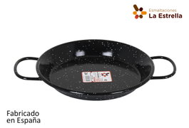 La Estrella Paellera Valenciana Jaspeada 24 cm (8 Unidades) de 2 Raciones