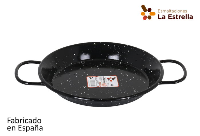 La Estrella Paellera Valenciana Jaspeada 24 cm (8 Unidades) de 2 Raciones La Estrella Paellera Valenciana Jaspeada 24 cm (8 Unidades) de 2 Raciones