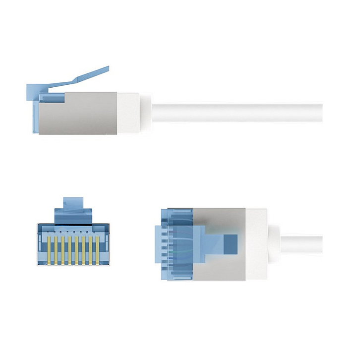 Goobay LAN-Kabel CAT6A 0,25m weiß Goobay LAN-Kabel CAT6A 0,25m weiß