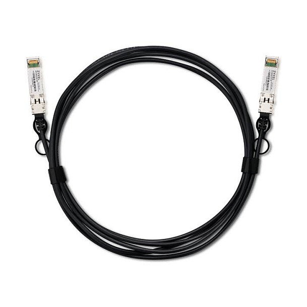 Zyxel DAC25G-3M-ZZ0101F Cable DAC SFP28 25G 3m, Negro, Conectores Macho SFP28, Plug and Play, para 25 Gigabit Ethernet