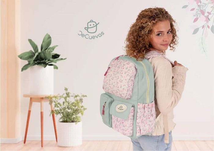 Mochila escolar multibolsillos 40x30x18 cm de Poliéster para niños +3 años