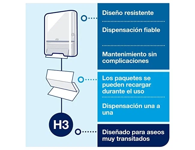 TORK Dispensador de toallitas Elevation H3 Classic blanco