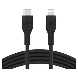 Belkin Cable USB-C a Lightning trenzado silicona 1m negro