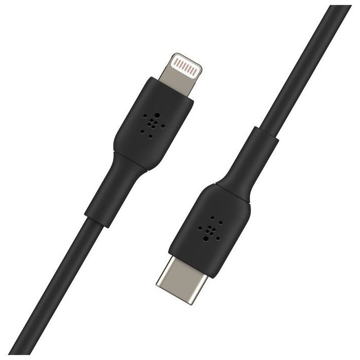 Belkin Cable USB-C a Lightning trenzado silicona 1m negro