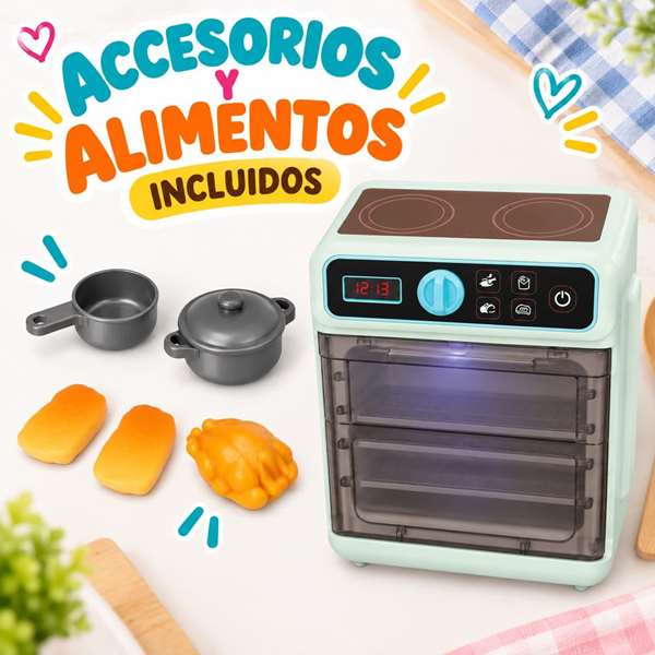 Jugatoys Horno con cocina de inducción con luces y sonidos Jugatoys Horno con cocina de inducción con luces y sonidos