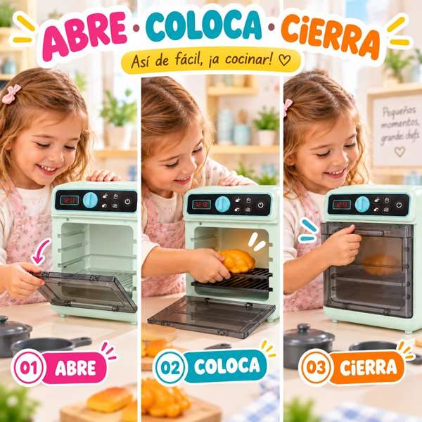 Jugatoys Horno con cocina de inducción con luces y sonidos Jugatoys Horno con cocina de inducción con luces y sonidos