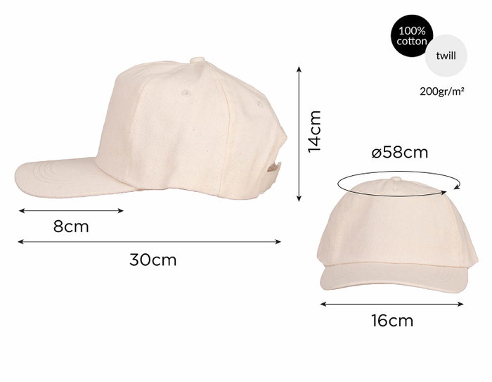 Innspiro Gorra de algodón para adulto 58cm