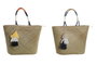 DKD Home Decor Bolso de Fibra 49x18x37 con Cremallera (Pack de 2)