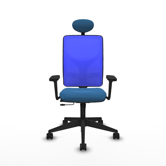 PIQUERAS Y CRESPO Silla de oficina Motilla Azul con mecanismo Sincro/Traslack PIQUERAS Y CRESPO Silla de oficina Motilla Azul con mecanismo Sincro/Traslack
