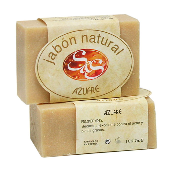S&S Jabón de Azufre 100 g - Limpieza para Piel Grasa y Trastornos Cutáneos S&S Jabón de Azufre 100 g - Limpieza para Piel Grasa y Trastornos Cutáneos