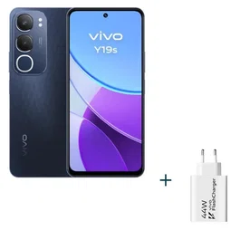 Vivo Y19S Smartphone 6.68" 6GB RAM + 6GB Extendida 128GB Negro - Cargador Rápido 44W