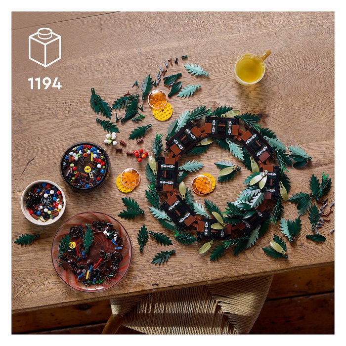 LEGO Art Corona de Navidad, Juego de Construcción, 1194 Piezas, Multicolor, 18+