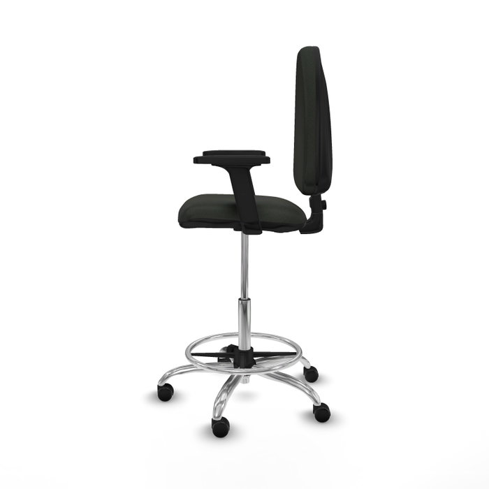 PIQUERAS Y CRESPO Taburete Aýna con Brazos 2D y Base Cromada PIQUERAS Y CRESPO Taburete Aýna con Brazos 2D y Base Cromada