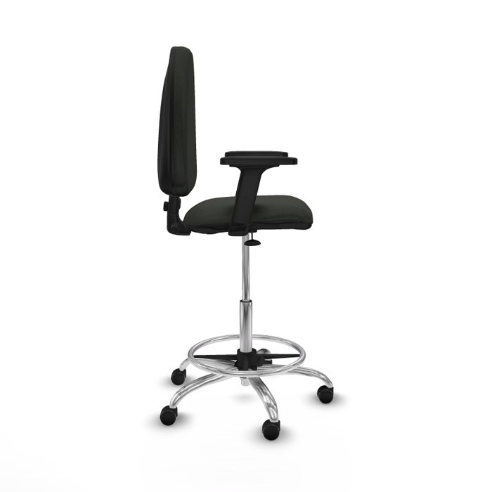 PIQUERAS Y CRESPO Taburete Aýna con Brazos 2D y Base Cromada PIQUERAS Y CRESPO Taburete Aýna con Brazos 2D y Base Cromada