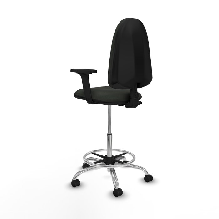PIQUERAS Y CRESPO Taburete Aýna con Brazos 2D y Base Cromada PIQUERAS Y CRESPO Taburete Aýna con Brazos 2D y Base Cromada