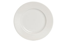 DKD Home Decor Plato de Porcelana Blanco CARVE LOVING 24