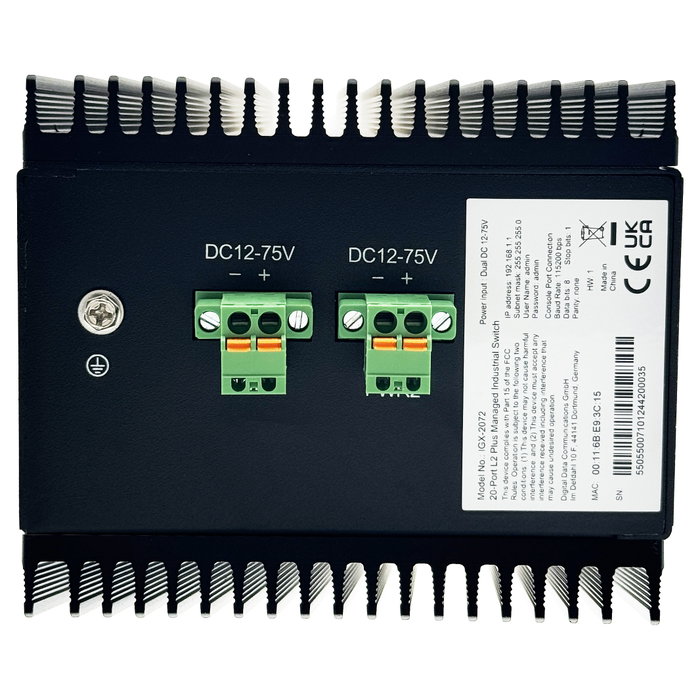 Level One IGX-2072 Switch Industrial Gestionado L2+