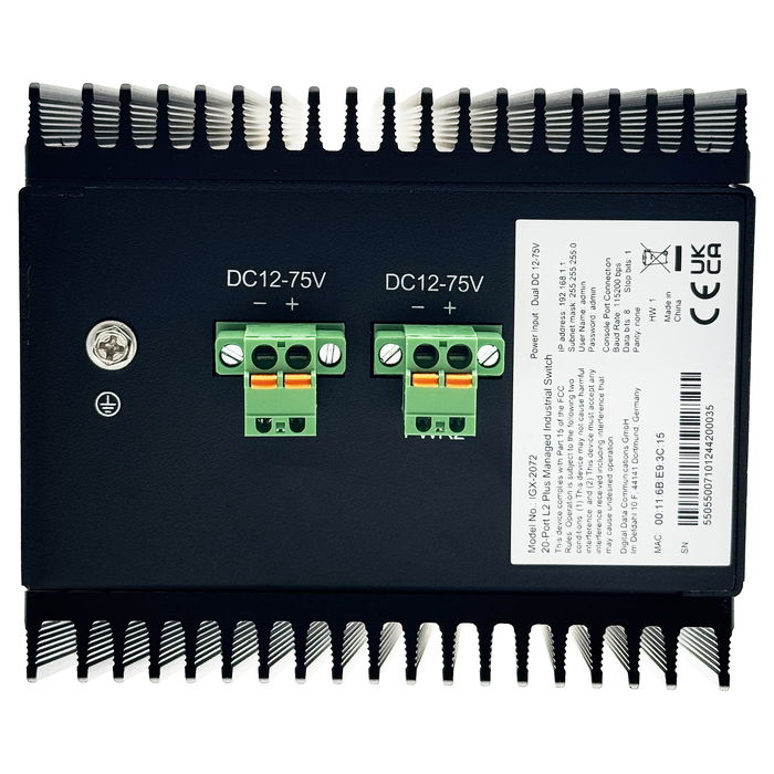 Level One Switch Gestionado IGX-2072 20x GE 8x 1GbE.8x 2.5GbE SFP+, L2+, 112 Gbit/s, QoS, 16000 Entradas MAC