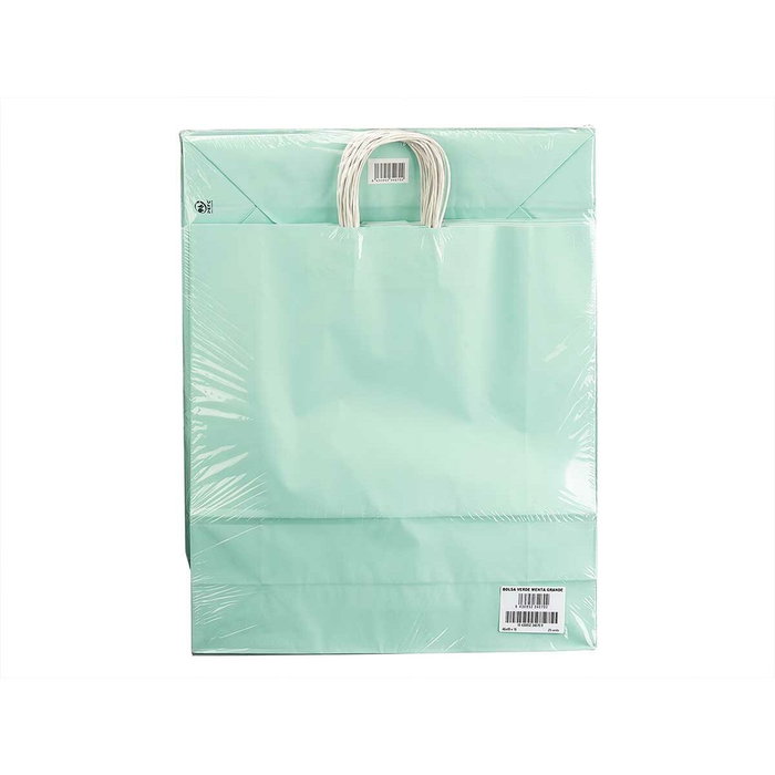Bolsa de Papel Pincello Verde Menta 32 X 12 X 50 cm 32 x 50 x 0,2 cm (100 Unidades)