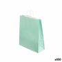 Bolsa de Papel Pincello Verde Menta 32 X 12 X 50 cm 32 x 50 x 0,2 cm (100 Unidades)