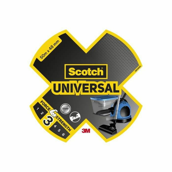 Scotch Cinta americana universal 3, gris, 48 mm x 50 m