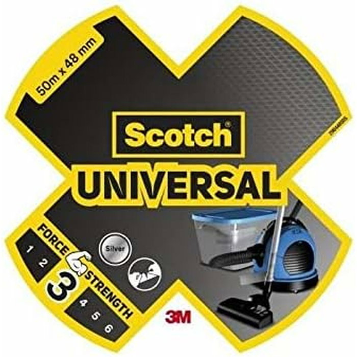 Scotch Cinta americana universal 3, gris, 48 mm x 50 m