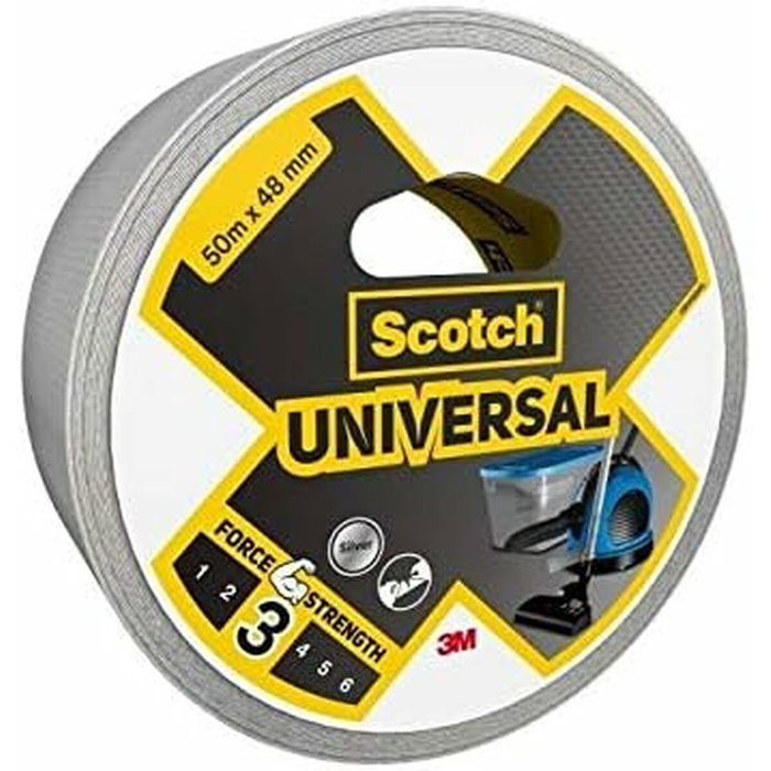 Scotch Cinta americana universal 3, gris, 48 mm x 50 m