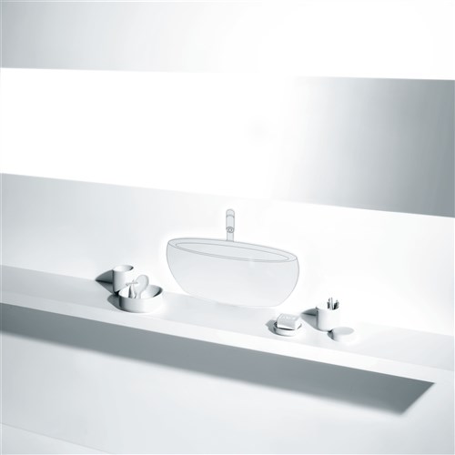 Alessi Jabonera PL04 W Diseño Minimalista PMMA Blanco